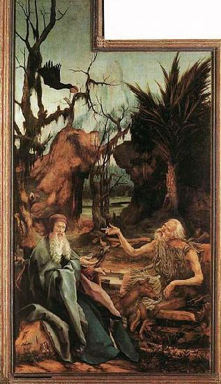 Matthias Grunewald Sts Paul and Anthony in the Desert Sweden oil painting art